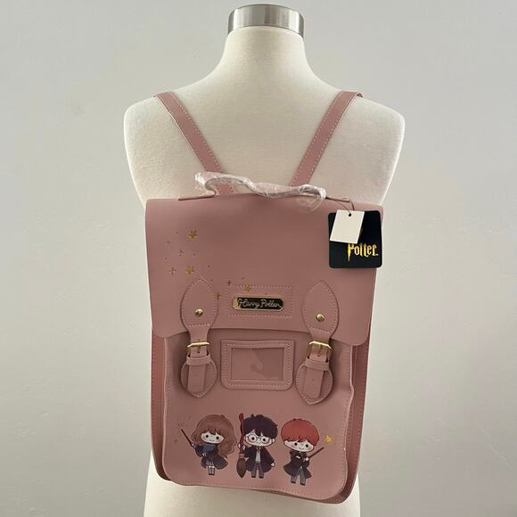 Harry Potter Chibi Trio Character Backpack Pink Warner Bros. Wizarding World NEW main image 14